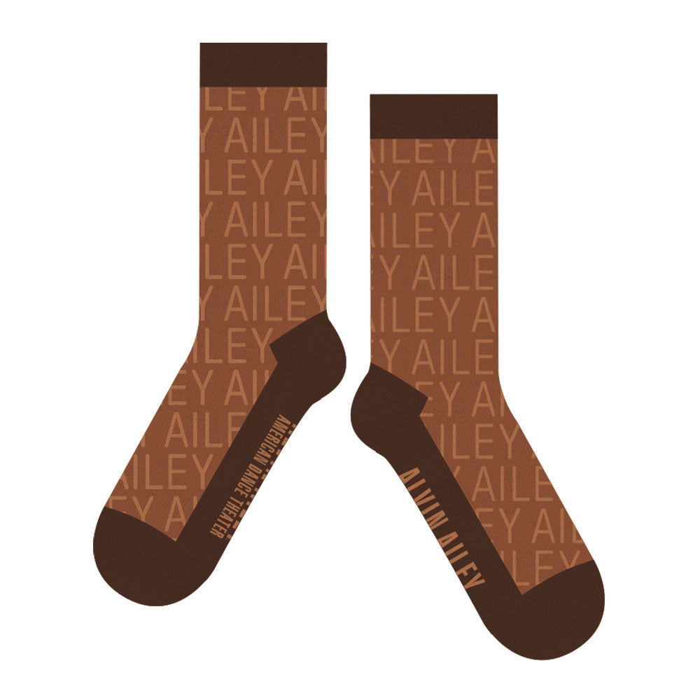 Ailey All Over Logo Socks